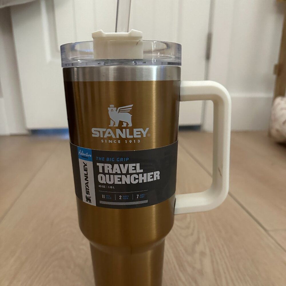 Stanley Travel Quencher 40 oz. in Golden Glass Color - NWT